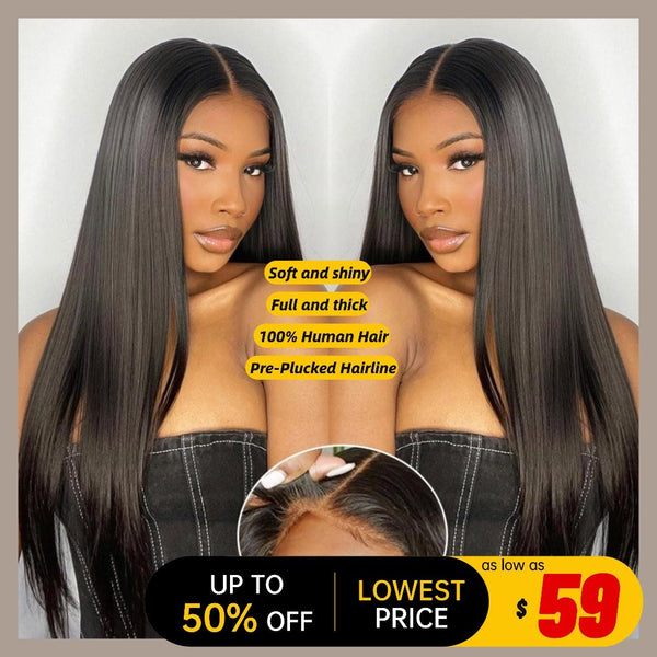 [Free Upgraded] 7×5 HD Glueless Lace Wig – Natural Look, Ready in Seconds(Beginner Friendly& Effortless Beauty)